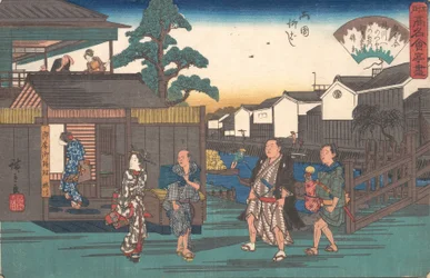De Umegawa bij Ryogoku Yanagibashi, ca. 1835-42