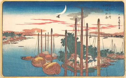Het eerste lied van de koekoek van het jaar in Tsukudajima