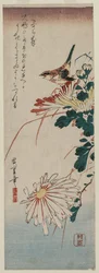 Zanger en chrysanten, midden 1830s