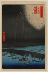 Vuurwerk in Ryogoku (Ryogoku Hanabi)