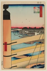 Nihonbashi brug en Edobashi brug (Nihonbashi naar Edobashi)