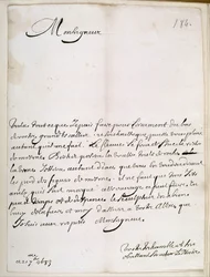 Brief van Le Nôtre aan de Grand Condé