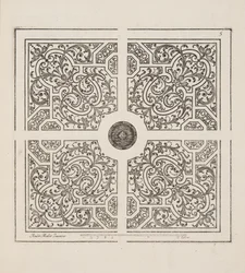 Ontwerp voor Parterre, uit Theatre des Plans et Jardinages, pub.1652