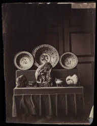 Tentoonstelling in het Musée Chinois van keizerin Eugénie in Fontainebleau, ca. 1861