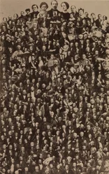 Het keizerlijke hof van Napoleon III, ca. 1866, gedrukt in de jaren 1940