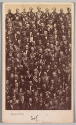 Zonder titel: Franse militaire helden en politieke leiders, midden jaren 1860.