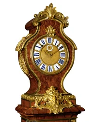 (detail) van een Regence kwartslag regulateur, het uurwerk door Thuret, c.1720