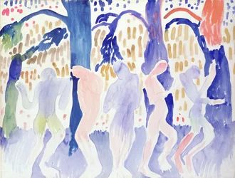 Vijf naakten, ca. 1904-05 (aquarel op papier)