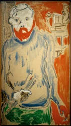 Portret van Henri Matisse (Matisse in de studio)