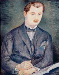 Portret van Paul Guillaume, ca.1919-20 (olieverf op doek) (zie ook 287559)