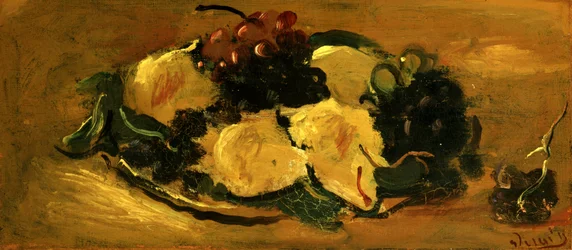 Stilleven met fruit, ca. 1925 (olieverf op papier)