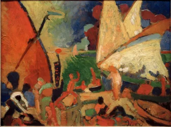 Zeilboten in Collioure