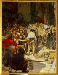 De barricade of het wachten in mei 1871
