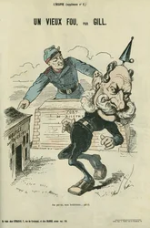 Een oude dwaas, karikatuur door Willem I van Duitsland (1797-1888). Supplement in L