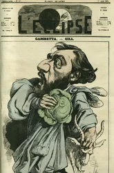 Léon Gambetta (1838-1882), Franse politicus. Omslag in 