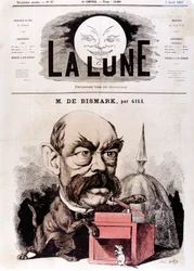 Otto von Bismarck Duitse staatsman, toen conservatieve afgevaardigde en inspecteur van dijken, 1867