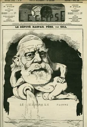 Portret van François-Vincent Raspail, Franse chemicus, arts en politicus. Omslag in 