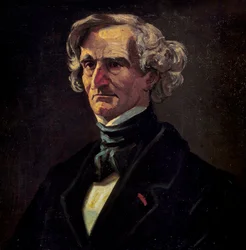 Portret van Hector Berlioz (1803-1869), Franse componist (detail)