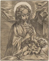 Madonna en kind, 1591-93