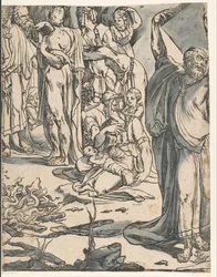 Mozes breekt de tafelen der wet (tweede deel)