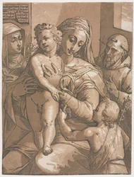 Maagd en Kind met St. Johannes, St. Catharina van Siena en St. Franciscus