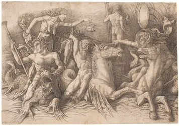 Strijd van de zeegoden, linkerhelft