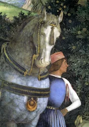 Paard en stalknecht (detail)