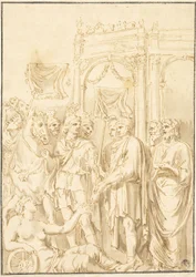Romeinse senatoren en soldaten