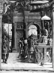 St. Jacobus de Meerdere voor koning Herodes Agrippa (detail)