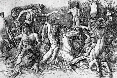 De slag van Zeegoden (detail)
