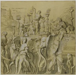 Triomfen van Julius Caesar: Canvas nr. V