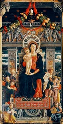 Maagd op de troon (detail)