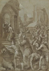 Koning Salomo Ziet de Ark van het Verbond naar de Tempel Gebracht Worden, 1604