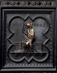 Nederigheid, paneel D van de zuidelijke deuren van de Baptisterium van San Giovanni