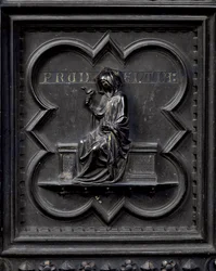 Voorzichtigheid, paneel H van de Zuiddeuren van de Baptisterium van San Giovanni, 1336