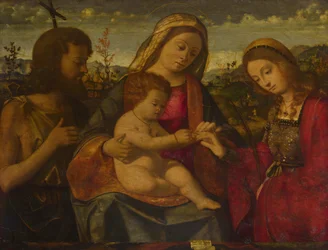 De Maagd en het Kind met de Heiligen Johannes de Doper en Catharina, 1504