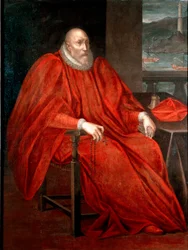 Portret van Simone Spinola, doge van Genua tussen 1567 en 1569