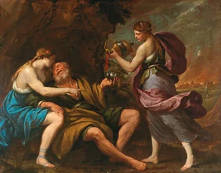 Lot en zijn dochters, 1650s