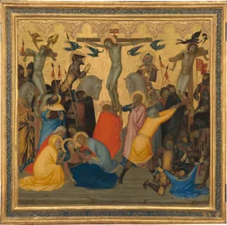 Scènes uit de passie van Christus: De kruisiging [middenpaneel]