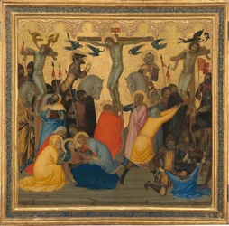 Scènes uit de Passie van Christus: De Kruisiging (middenpaneel)