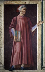 Dante Alghieri uit de Villa Carducci serie van beroemde mannen en vrouwen