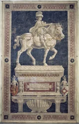 Ruitermonument van Niccolo Marucci da Tolentino (d.1435), 1456