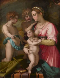 Liefdadigheid, vóór 1530 (olieverf op paneel)