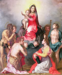 Madonna en Kind met Heiligen
