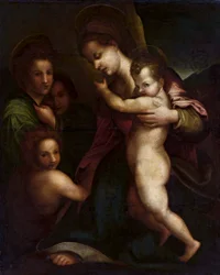 Madonna met Kind Jezus en Johannes