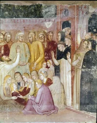 Sint Petrus Martelaar geneest de verlamde Anna