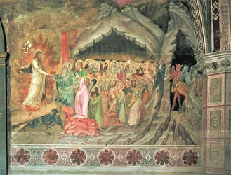 De Nederdaling in de Hel, uit de Spaanse Kapel, 1366-88