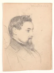 Mannenportret, profiel naar rechts