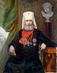 Portret van Metropoliet Antonius van Sint-Petersburg, 1846-1912, 1911