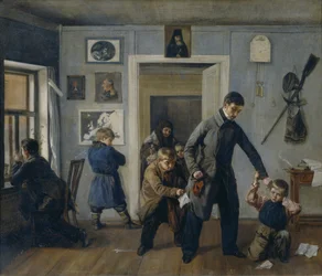 Op school, 1854